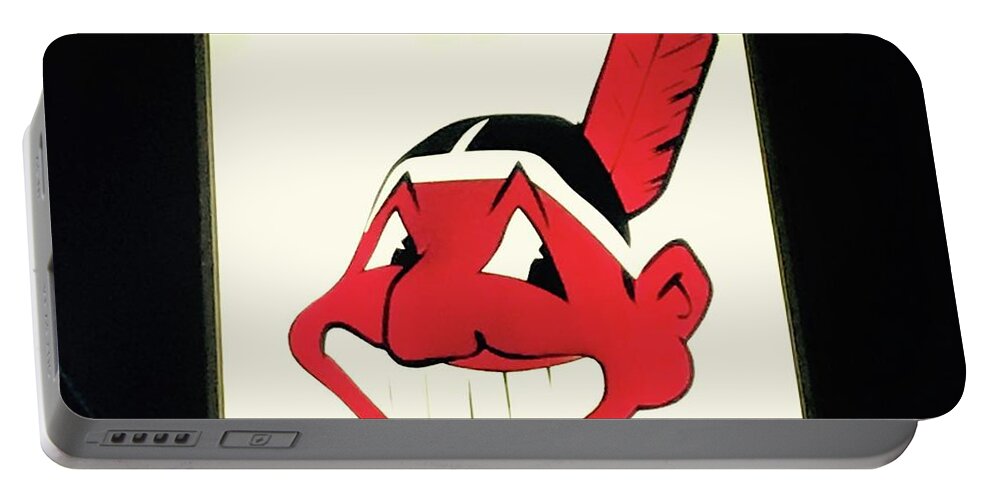  Chief Wahoo Portable Battery Charger featuring the photograph Chief Wahoo by Michael Krek