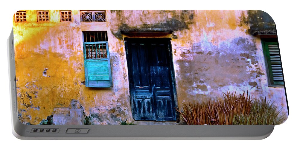 Chinese Facade Of Hoi An In Vietnam Portable Battery Charger featuring the photograph Chinese Facade of Hoi An in Vietnam by Silva Wischeropp