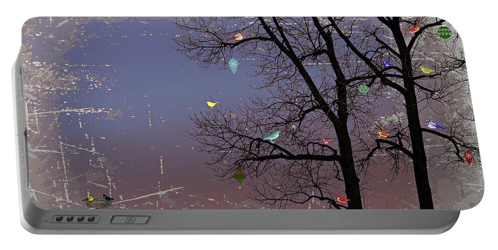 Birds Portable Battery Charger featuring the photograph Christmas Birds by Jackson Pearson