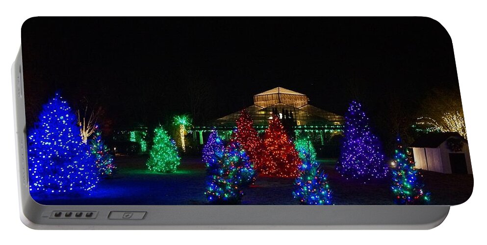  Portable Battery Charger featuring the photograph Christmas Garden 7 by Rodney Lee Williams