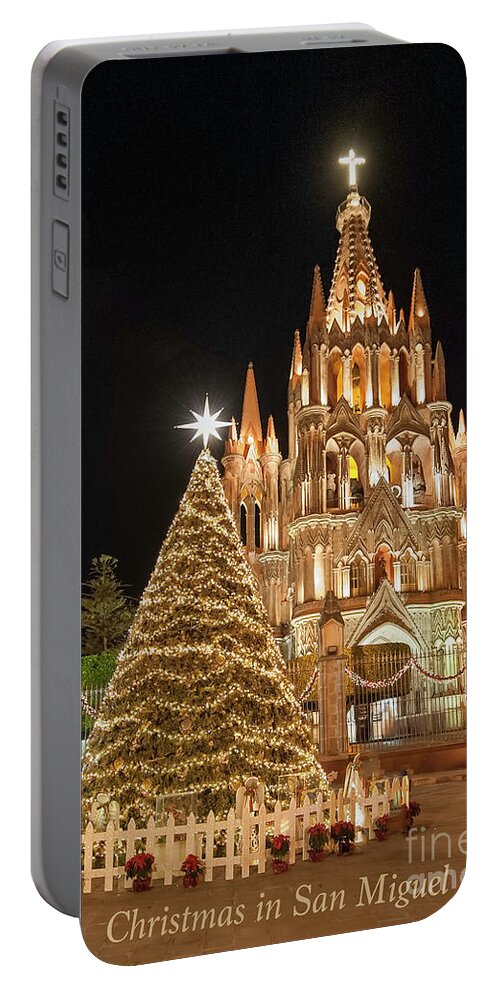 Christmas Portable Battery Charger featuring the photograph Christmas in San Miguel by Barry Weiss