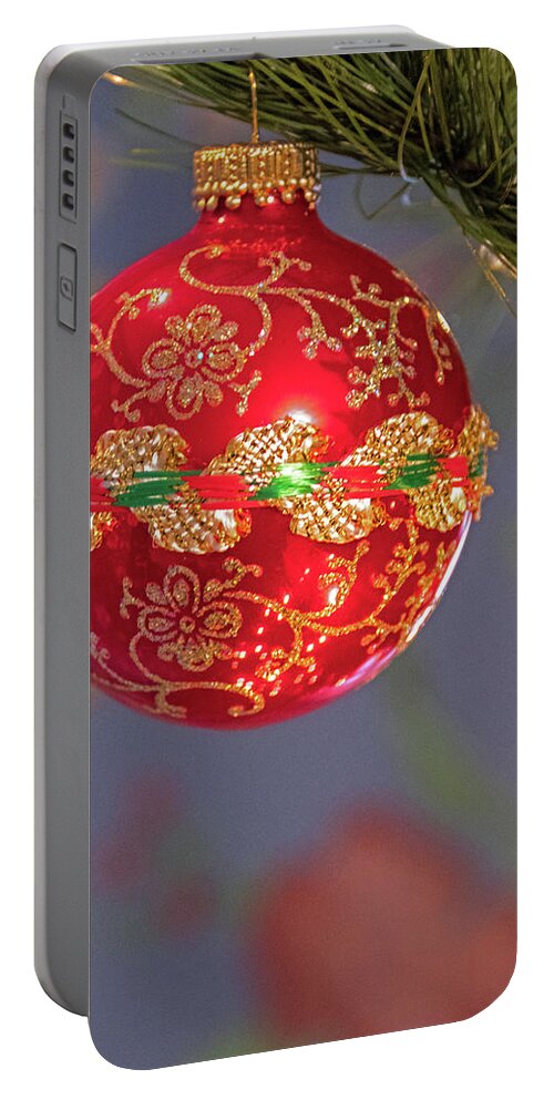 Christmas Portable Battery Charger featuring the photograph Christmas Ornament by Ira Marcus
