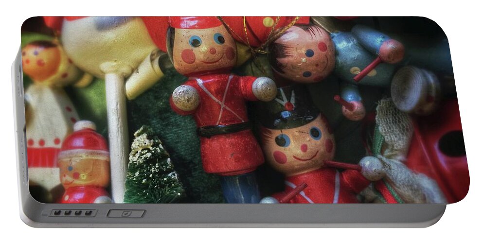 Iphoneography Portable Battery Charger featuring the photograph Christmas Trio by Bill Owen