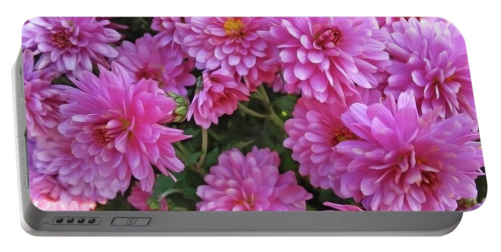 Chrysanthemum Portable Battery Charger featuring the photograph Chrysanthemum by Jasna Dragun