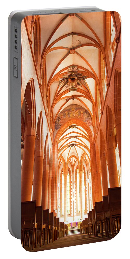 Architecture Portable Battery Charger featuring the photograph Church of the Holy Spirit by Steven Myers