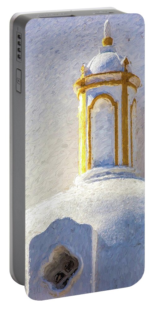 Easter Portable Battery Charger featuring the photograph Church Steeple of Portugal by David Letts