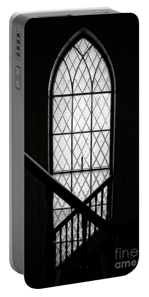 Church Portable Battery Charger featuring the photograph Church Window by Alana Ranney