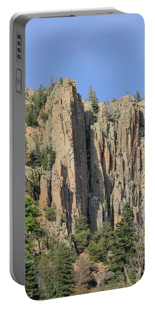 Cliffs Portable Battery Charger featuring the photograph 2D14258-Cimarron Palisades 6 by Ed Cooper Photography