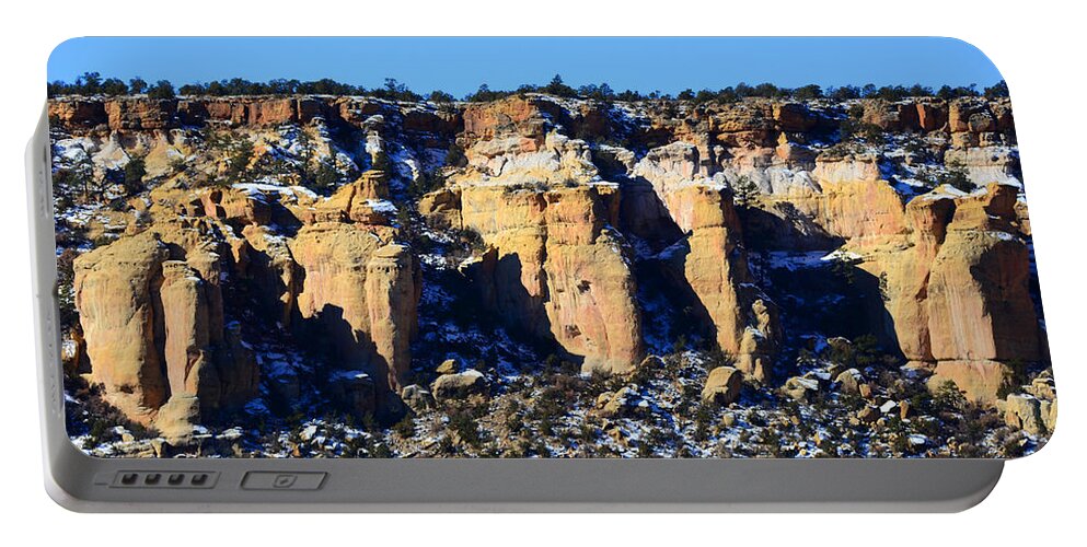 Southwest Landscape Portable Battery Charger featuring the photograph Cinco by Robert WK Clark