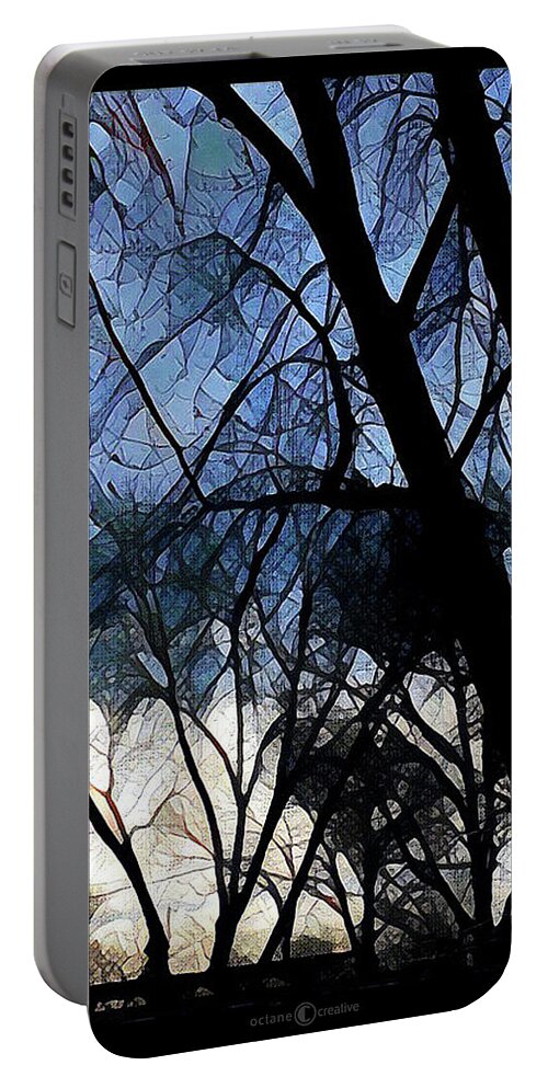 Trees Portable Battery Charger featuring the photograph City Sunrise 1 by Tim Nyberg