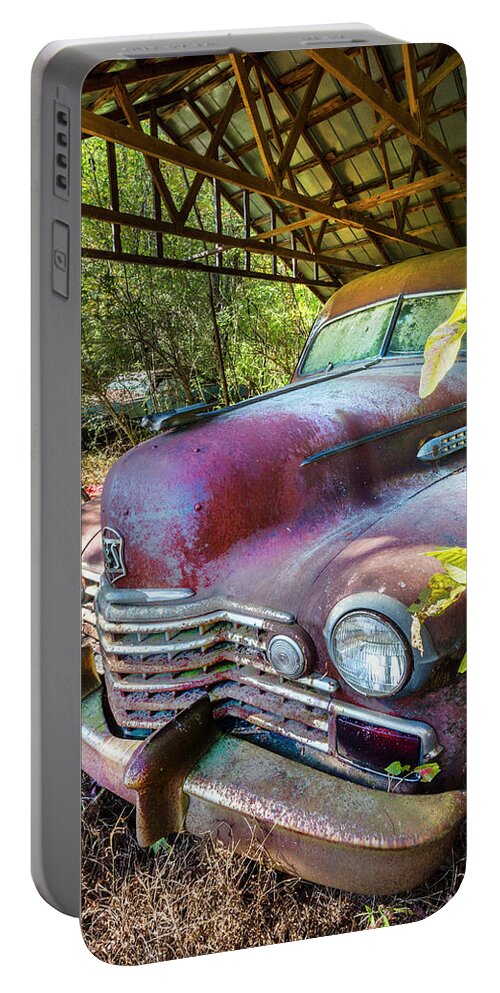 1942 Portable Battery Charger featuring the photograph Classic 1942 Cadillac by Debra and Dave Vanderlaan