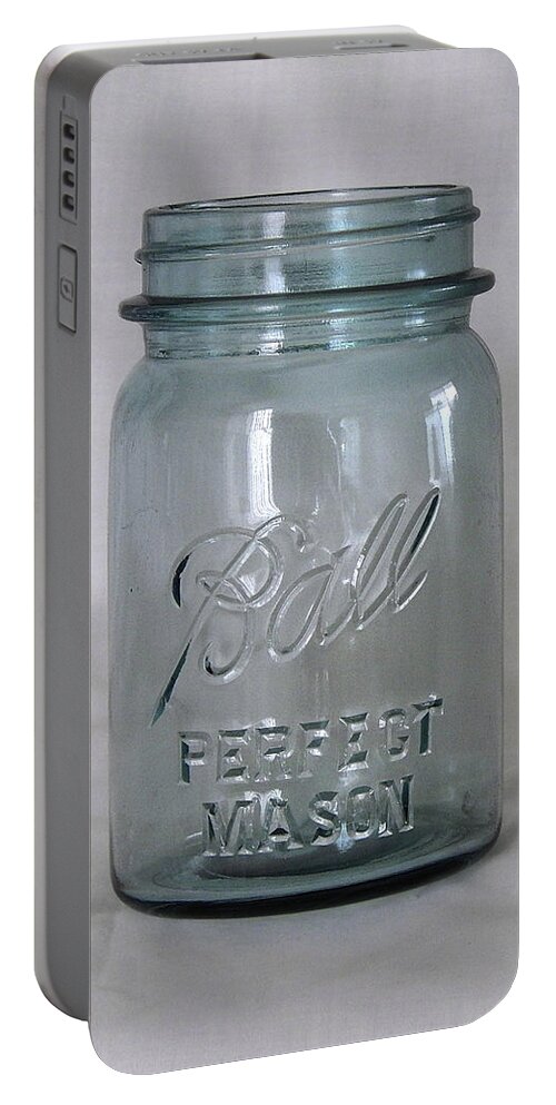 Canning Jar Portable Battery Charger featuring the photograph Classic Canning Jar by Phil Perkins