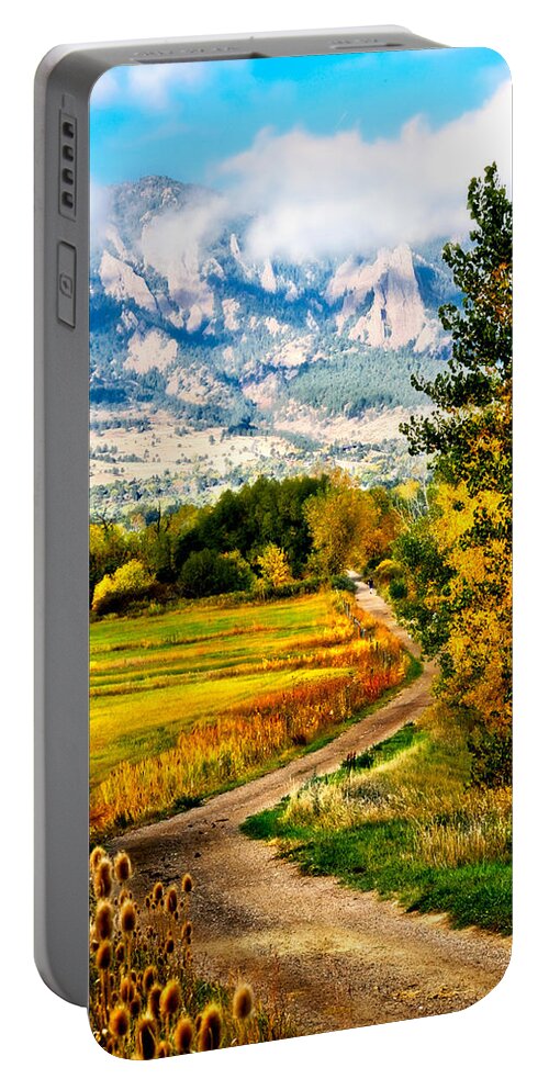 Americana Portable Battery Charger featuring the photograph Clearly Colorado by Marilyn Hunt