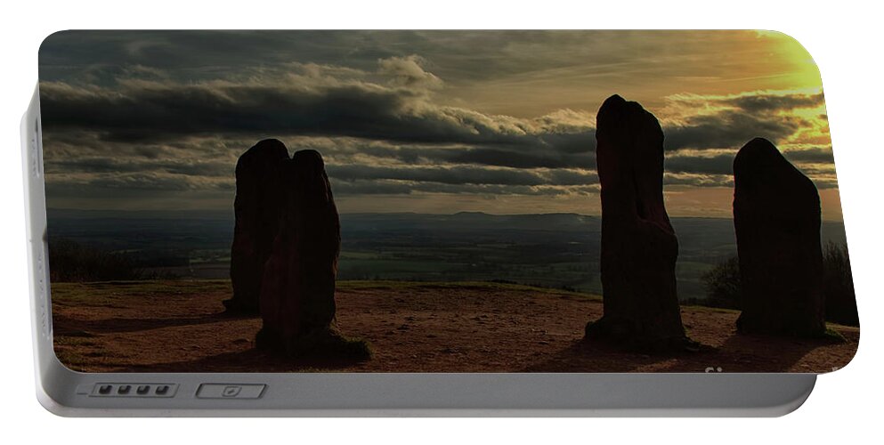 Monument Portable Battery Charger featuring the photograph Clent Hills Folly by Baggieoldboy