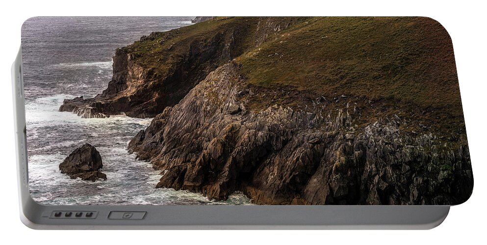 Nature Portable Battery Charger featuring the photograph Cliffs of Ireland by Jaroslaw Blaminsky
