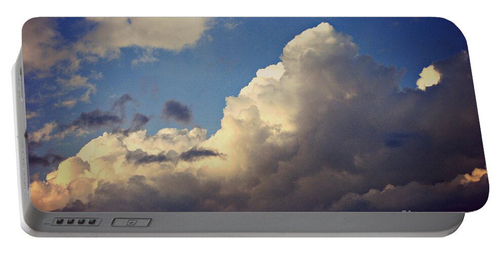 Clouds Portable Battery Charger featuring the photograph Clouds-3 by Paulette B Wright