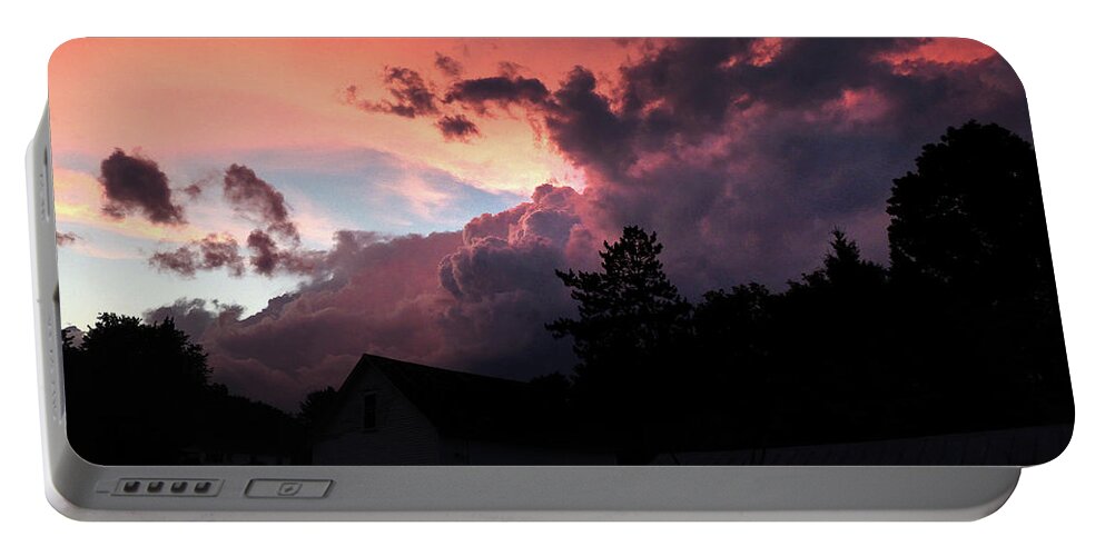 Clouds Portable Battery Charger featuring the photograph Clouds After the Storm by Nancy Griswold