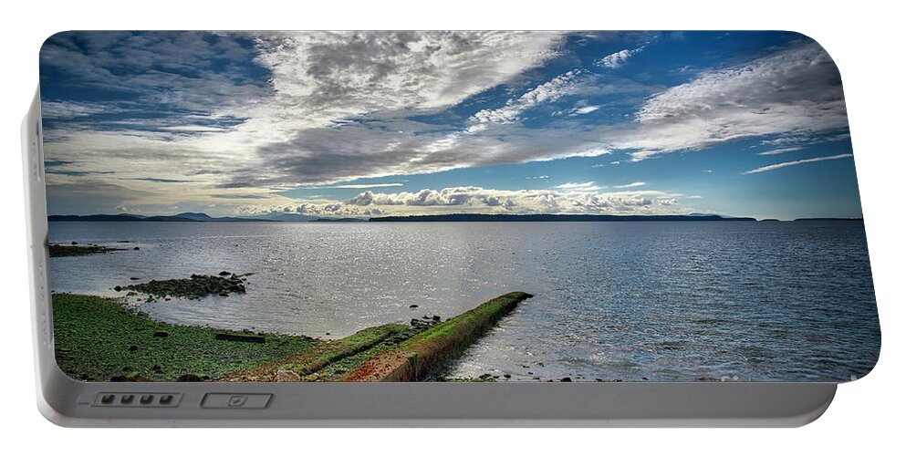 Clouds Portable Battery Charger featuring the photograph Clouds Over The Bay by Barry Weiss