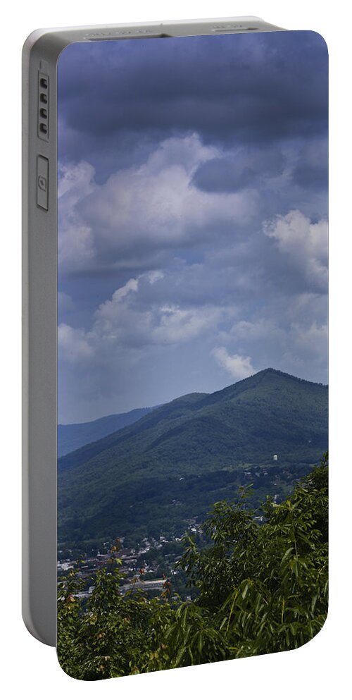 Roanoke Portable Battery Charger featuring the photograph Cloudy Day in Virginia by Teresa Mucha