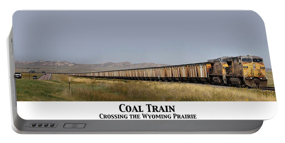 Train Portable Battery Charger featuring the photograph Coal Train by John Meader