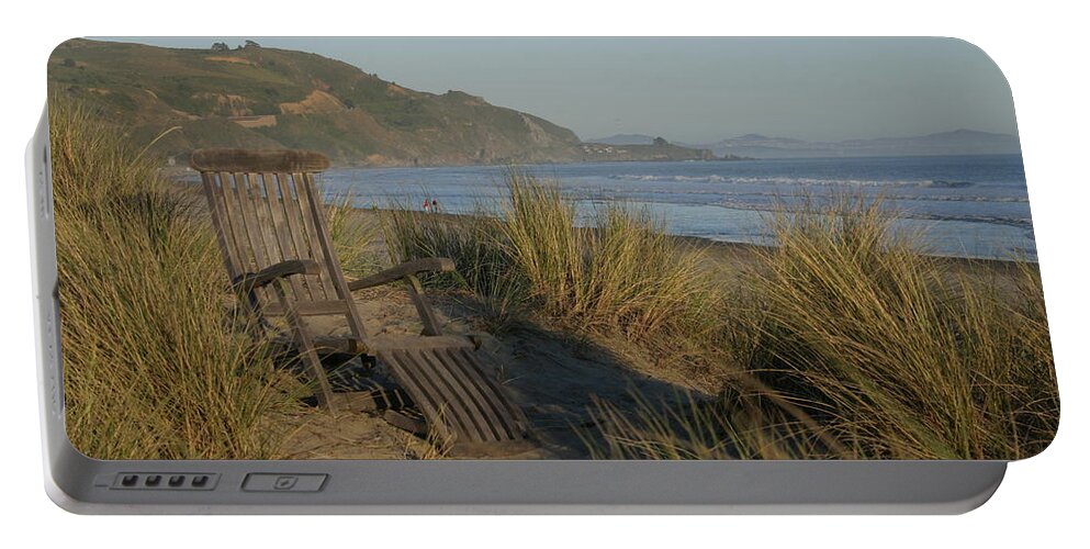 Adirondack Portable Battery Charger featuring the photograph Coastal Tranquility by Jeff Floyd CA