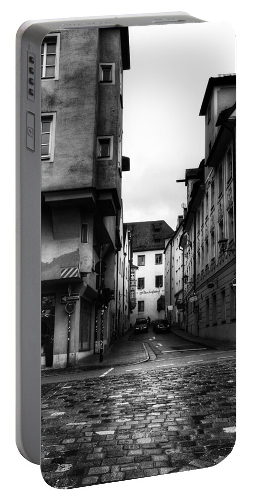 Budapest Portable Battery Charger featuring the photograph Cobblestone Streets II by Kathi Isserman
