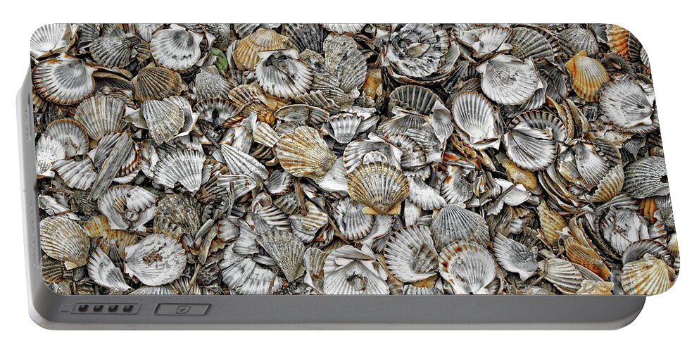 Cockleshells Portable Battery Charger featuring the photograph Cockleshells 1 by David Birchall