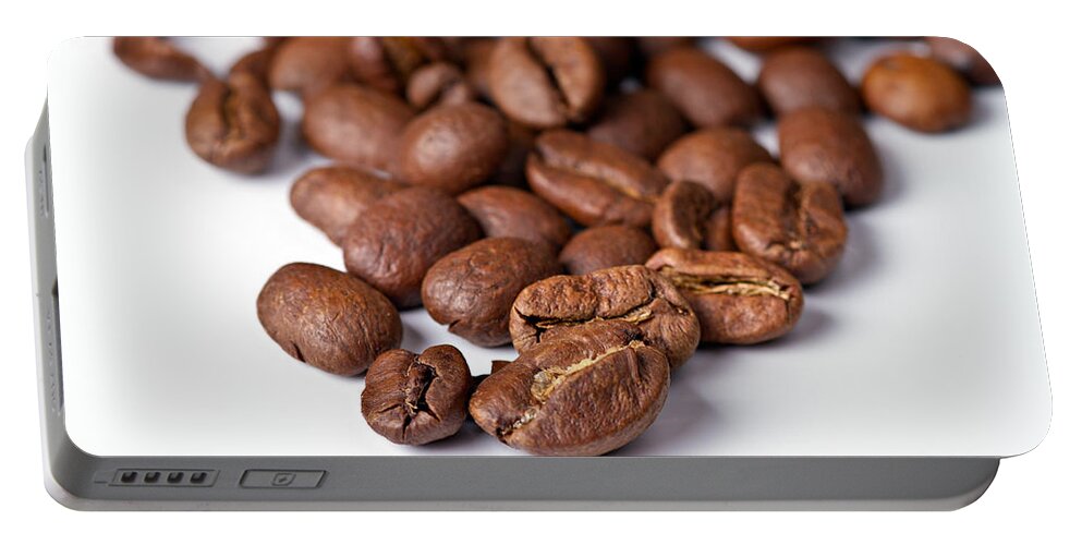 Aroma Portable Battery Charger featuring the photograph Coffee beans by Gert Lavsen