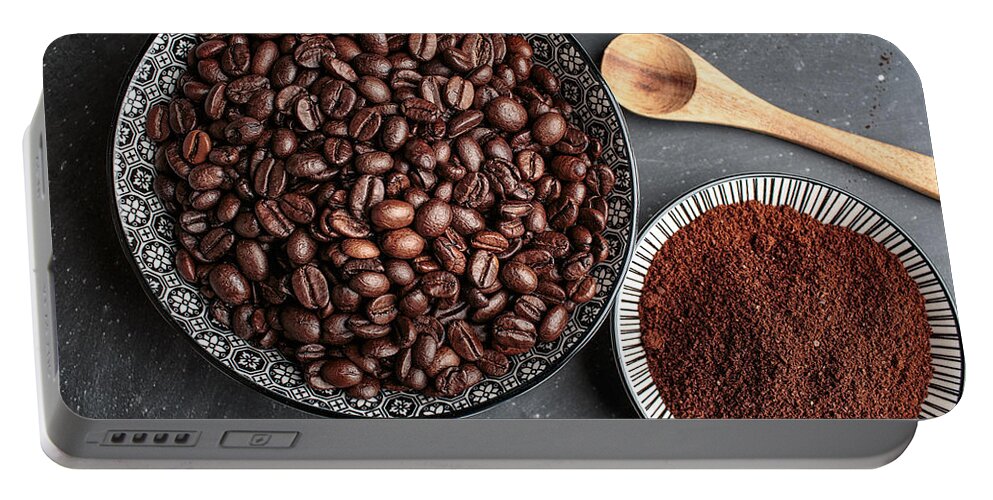 Coffee Portable Battery Charger featuring the photograph Coffee by Nailia Schwarz