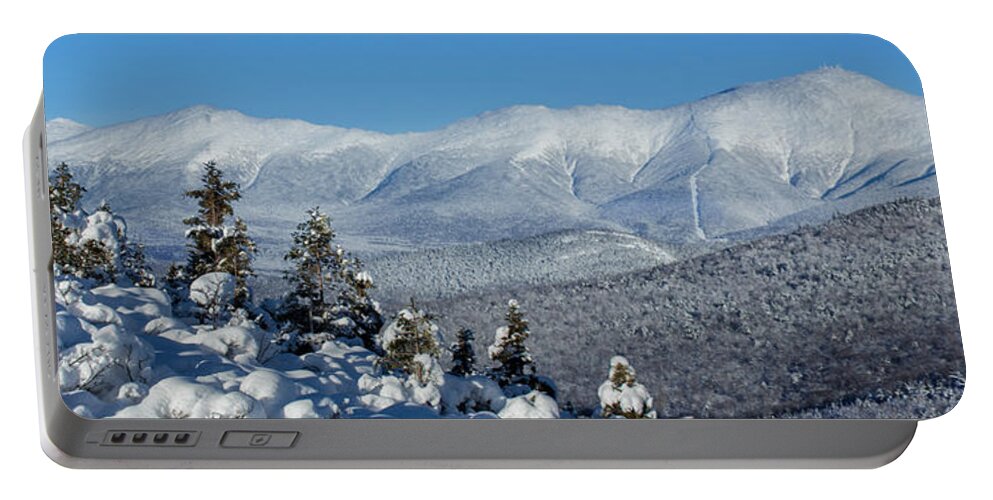 Cold Portable Battery Charger featuring the photograph Cold Winter Day on Haystack Nubble by White Mountain Images