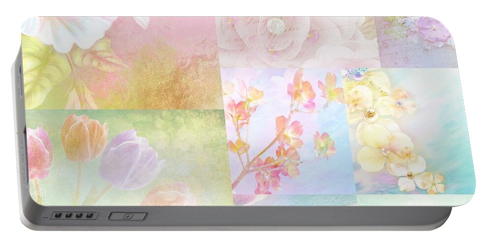 Art Portable Battery Charger featuring the digital art Collage-7 by Nina Bradica