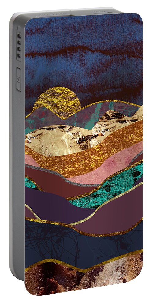 Color Portable Battery Charger featuring the digital art Color Fields by Katherine Smit