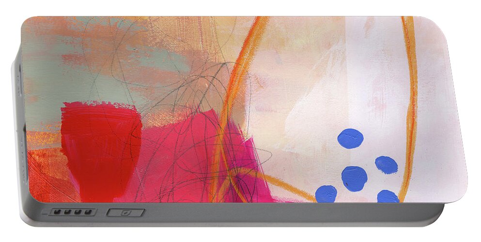 Abstract Art Portable Battery Charger featuring the painting Color, Pattern, Line #2 by Jane Davies