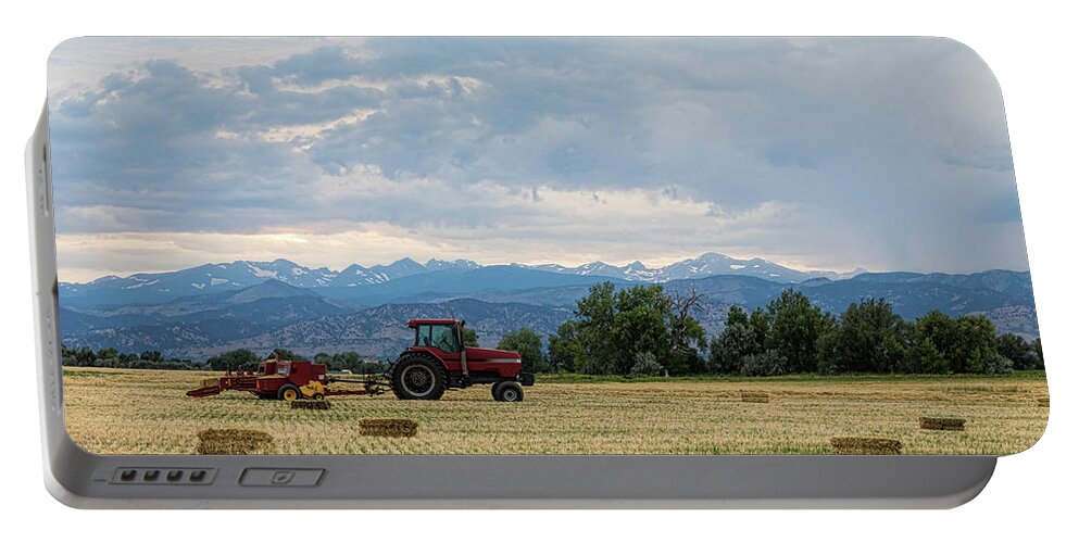 Tractor Portable Battery Charger featuring the photograph Colorado Country by James BO Insogna