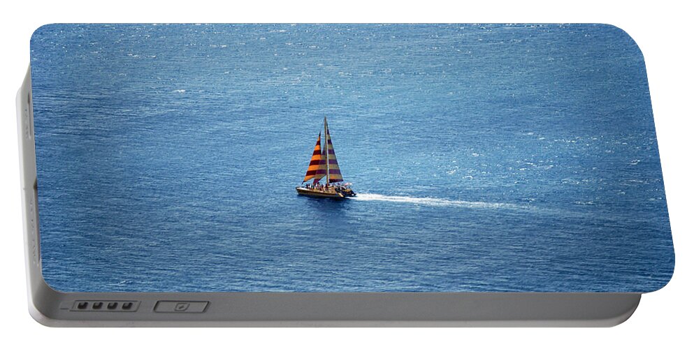 Boat Portable Battery Charger featuring the photograph Colorful Boat by Carol Eliassen