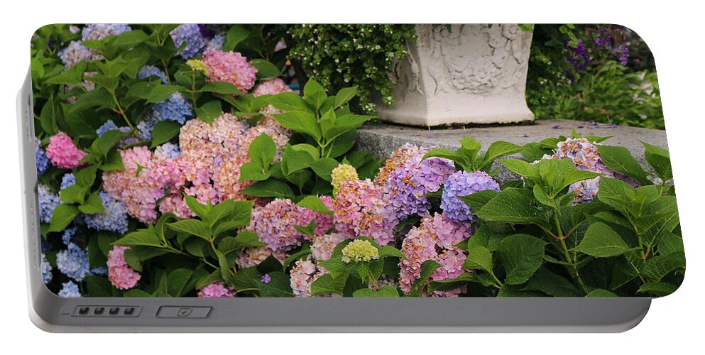 Hydrangea Portable Battery Charger featuring the photograph Colorful Hydrangea by Living Color Photography Lorraine Lynch