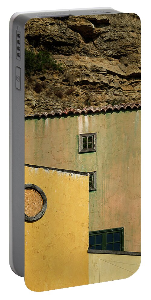 Enrico Pelos Portable Battery Charger featuring the photograph COLORS OF LIGURIA HOUSES - FACCIATE CASE COLORI di LIGURIA 2 - ALASSIO by Enrico Pelos