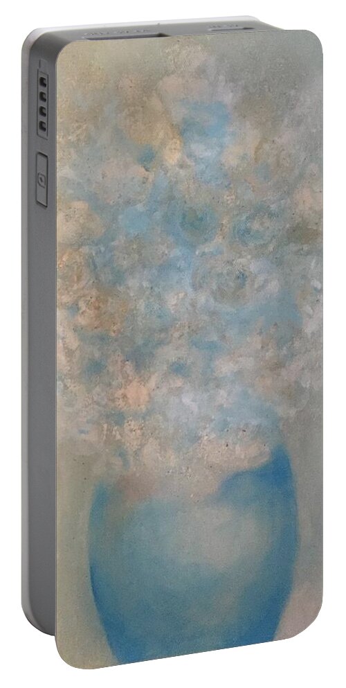  Portable Battery Charger featuring the painting Colours in Bloom #5 by Mariana Hanna