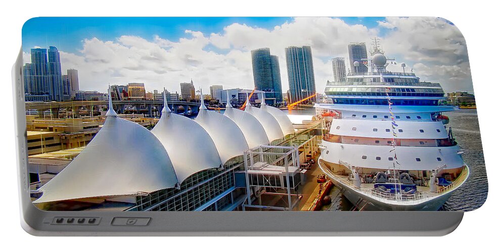 Cruise Ship Portable Battery Charger featuring the photograph Come Cruise with Me by Sue Melvin