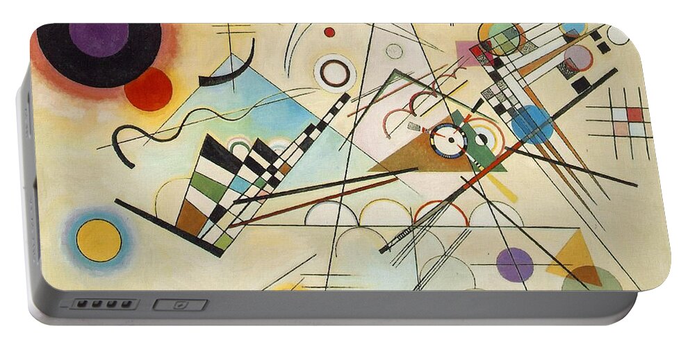 Wassily Kandinsky Portable Battery Charger featuring the painting Composition VIII by Wassily Kandinsky