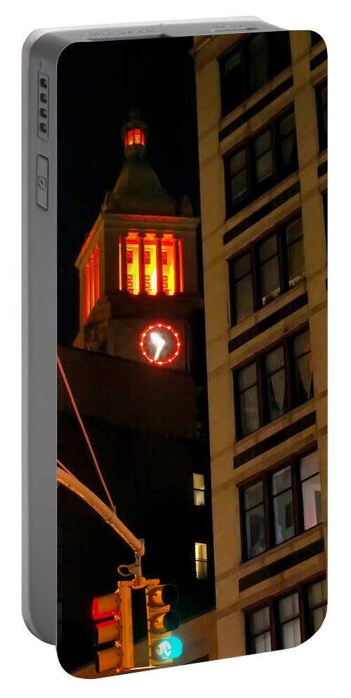 New York City Portable Battery Charger featuring the photograph Con Edison Tower by Dorothy Lee