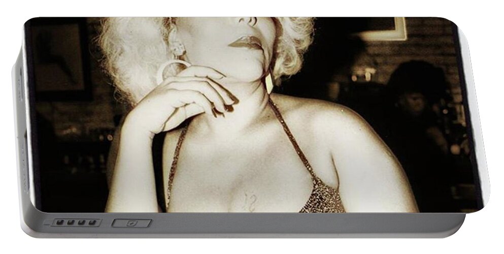 Gaydocumentary Portable Battery Charger featuring the photograph Consuela Del Rio. Drag Mother At The by Mr Photojimsf