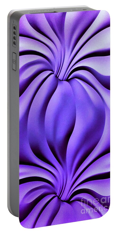Purple Portable Battery Charger featuring the photograph Contemplation in Purple by Roberta Byram