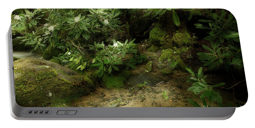 River Portable Battery Charger featuring the photograph Contentment by Mike Eingle