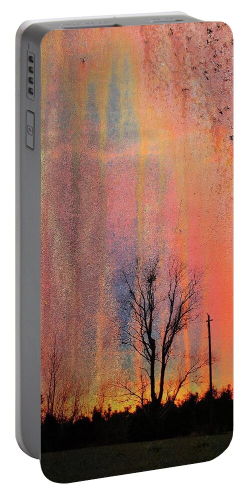 Sunsets Portable Battery Charger featuring the photograph Contrast With Nature by Jan Amiss Photography