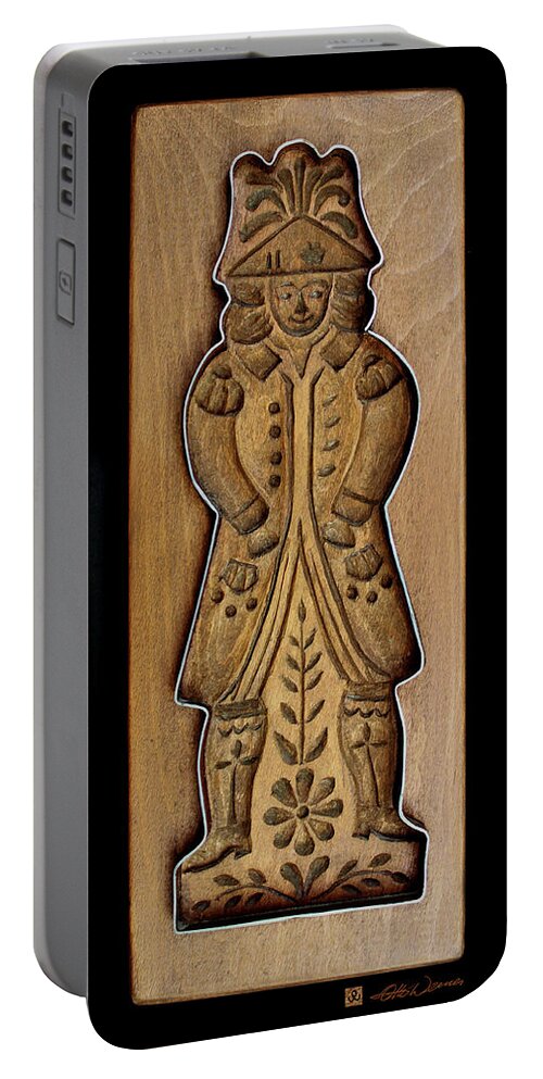 Wood Carving Portable Battery Charger featuring the photograph Cookie Mold 1 by Hanne Lore Koehler