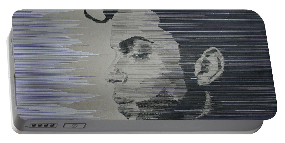 Pen Portable Battery Charger featuring the drawing Cool as Prince by Edmund Royster
