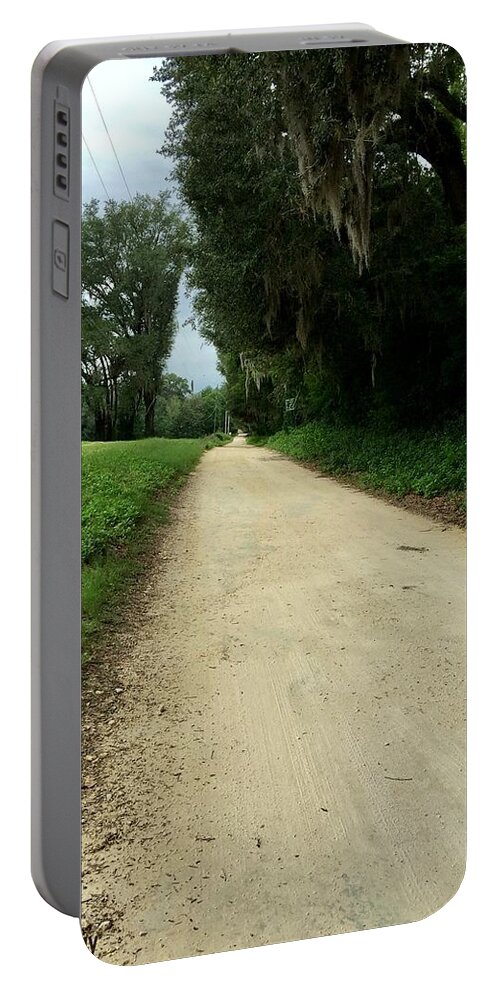 Country Portable Battery Charger featuring the photograph Country Road by Lessandra Grimley