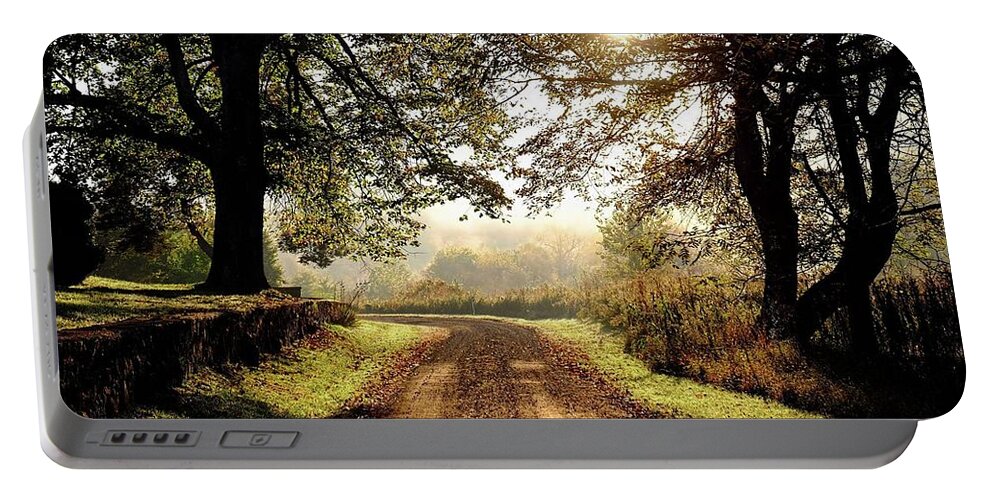 Country Dirt Road Portable Battery Charger featuring the photograph Country Roads by Ronda Ryan