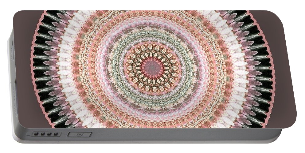 Water Lily Portable Battery Charger featuring the digital art Court of Sixty Knights by Lynde Young